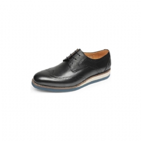 Ανδρικά Επίσημα Παπούτσια Exotic Textured Wingtip Oxford Casual