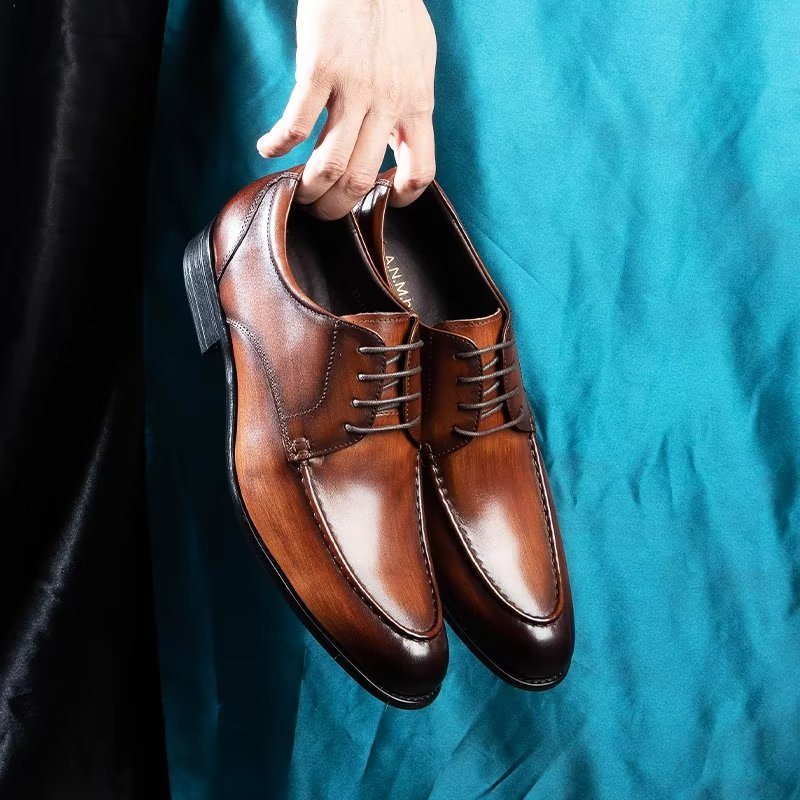 Ανδρικά Επίσημα Παπούτσια Lace-up Derbies Dress - Καφές