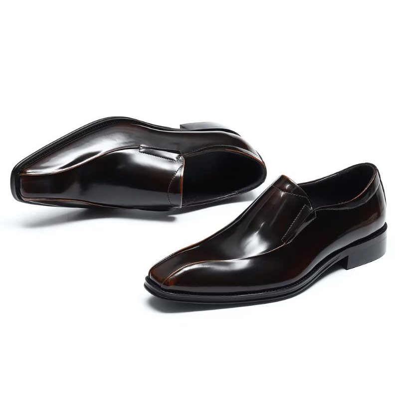 Ανδρικά Επίσημα Παπούτσια Lavish Πολυτέλεια Slip-on Φόρεμα Brogue - Καφές