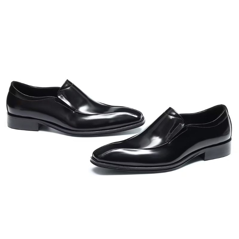 Ανδρικά Επίσημα Παπούτσια Lavish Πολυτέλεια Slip-on Φόρεμα Brogue - Μαύρο