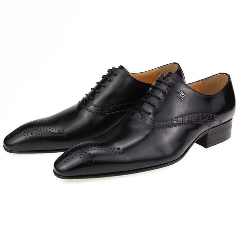 Ανδρικά Επίσημα Παπούτσια Modish Wedding Brogues - Μαύρο