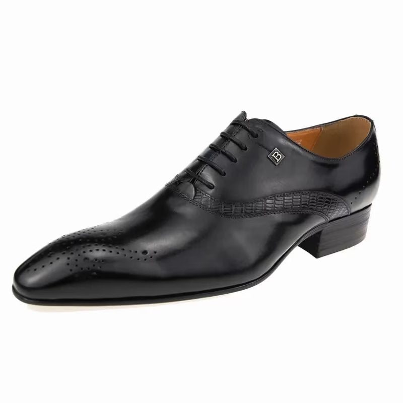 Ανδρικά Επίσημα Παπούτσια Modish Wedding Brogues - Μαύρο