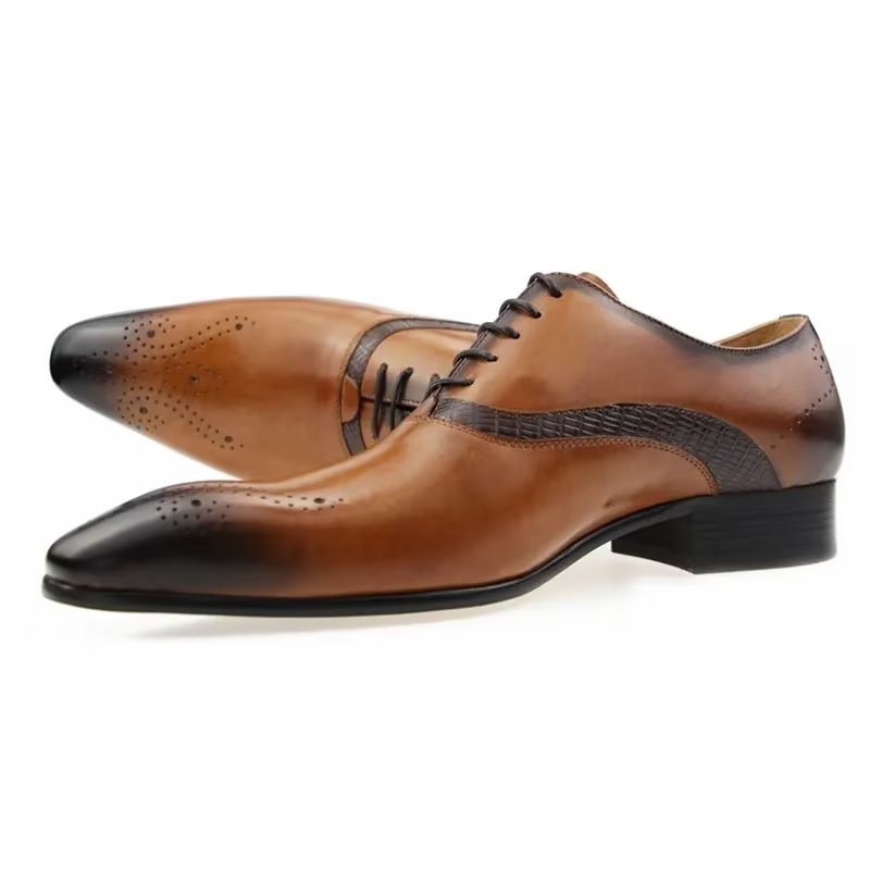 Ανδρικά Επίσημα Παπούτσια Modish Wedding Brogues - Καφέ