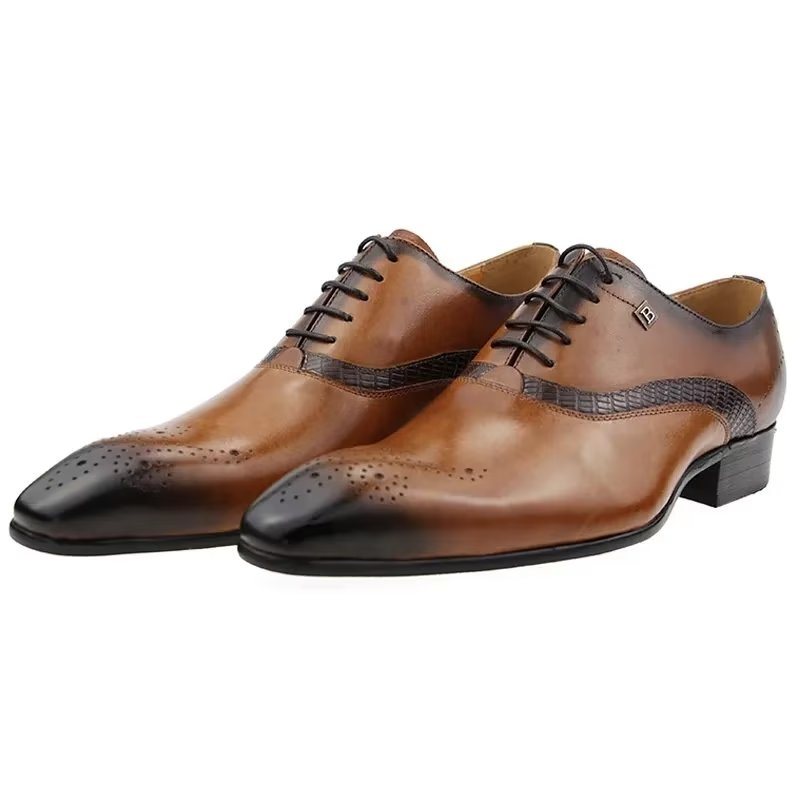 Ανδρικά Επίσημα Παπούτσια Modish Wedding Brogues - Καφέ