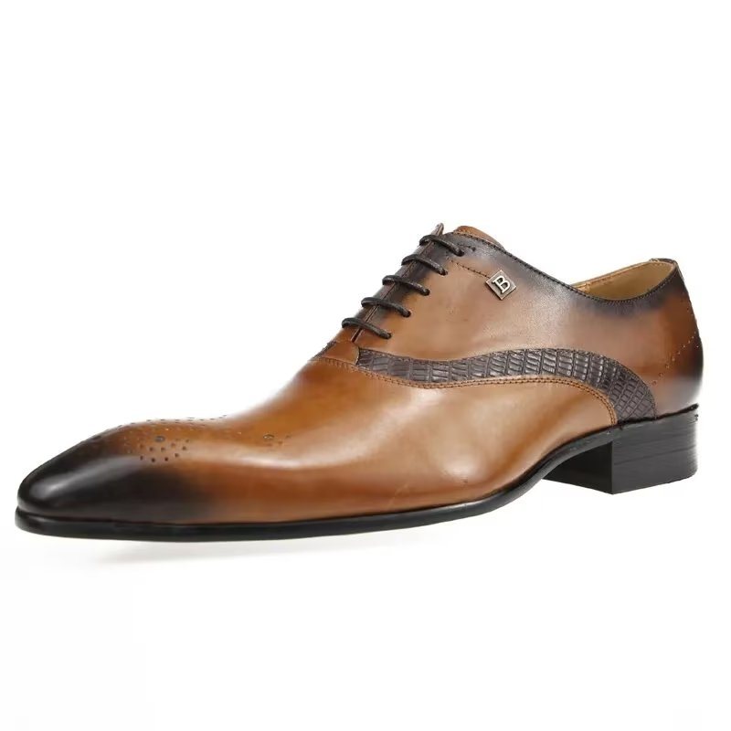 Ανδρικά Επίσημα Παπούτσια Modish Wedding Brogues - Καφέ