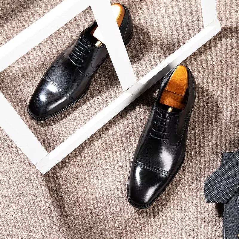 Ανδρικά Επίσημα Παπούτσια Office Derbies Dress - Μαύρο 