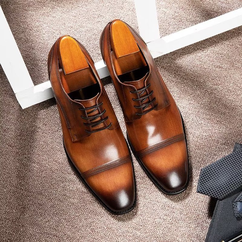 Ανδρικά Επίσημα Παπούτσια Office Derbies Dress - Καφές