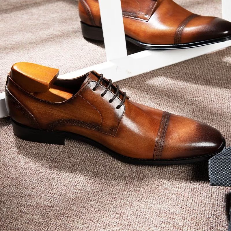 Ανδρικά Επίσημα Παπούτσια Office Derbies Dress - Καφές