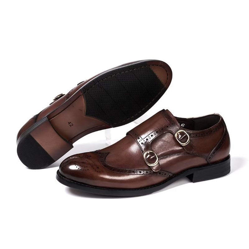 Ανδρικά Επίσημα Παπούτσια Sleek Κύριοι Slip-on Essentials - Καφέ