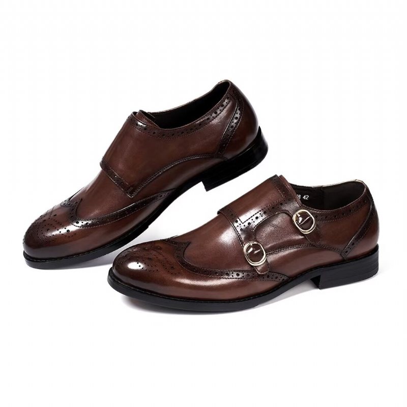 Ανδρικά Επίσημα Παπούτσια Sleek Κύριοι Slip-on Essentials - Καφέ