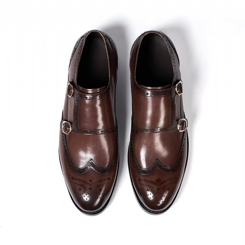 Ανδρικά Επίσημα Παπούτσια Sleek Κύριοι Slip-on Essentials - Καφέ