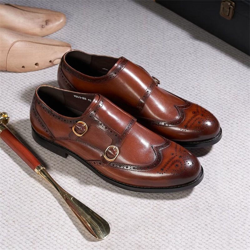 Ανδρικά Επίσημα Παπούτσια Sleek Κύριοι Slip-on Essentials - Καφέ