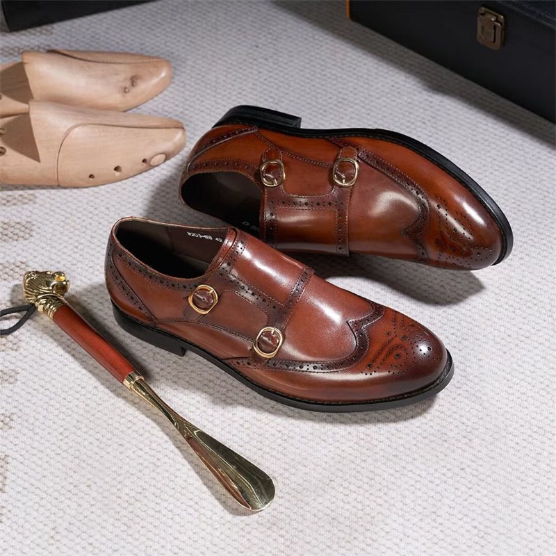 Ανδρικά Επίσημα Παπούτσια Sleek Κύριοι Slip-on Essentials - Καφέ