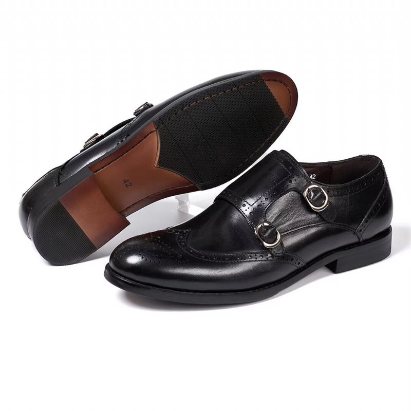 Ανδρικά Επίσημα Παπούτσια Sleek Κύριοι Slip-on Essentials - Μαύρο