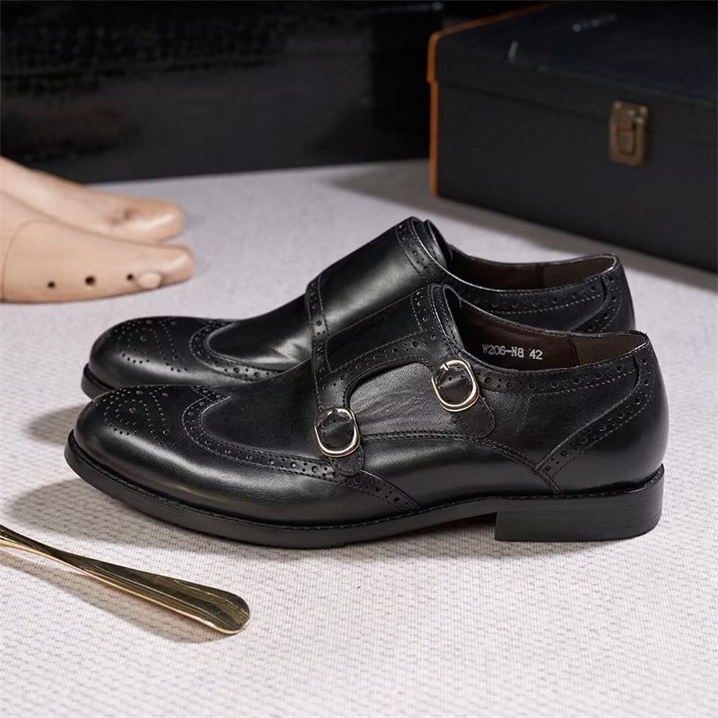 Ανδρικά Επίσημα Παπούτσια Sleek Κύριοι Slip-on Essentials - Μαύρο