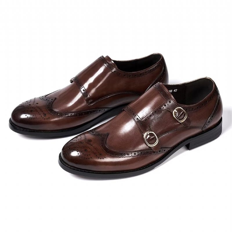 Ανδρικά Επίσημα Παπούτσια Sleek Κύριοι Slip-on Essentials - Καφέ