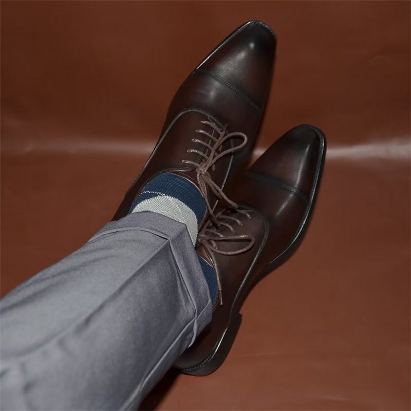 Ανδρικά Επίσημα Παπούτσια Smooth Elegance Slip-on Φόρεμα - Καφές