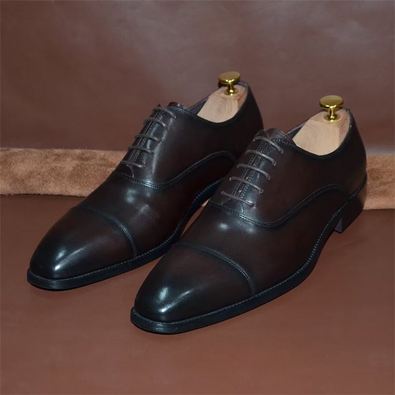 Ανδρικά Επίσημα Παπούτσια Smooth Elegance Slip-on Φόρεμα - Καφές