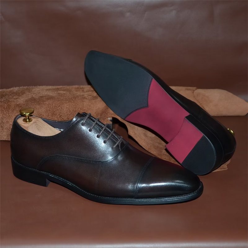 Ανδρικά Επίσημα Παπούτσια Smooth Elegance Slip-on Φόρεμα - Καφές