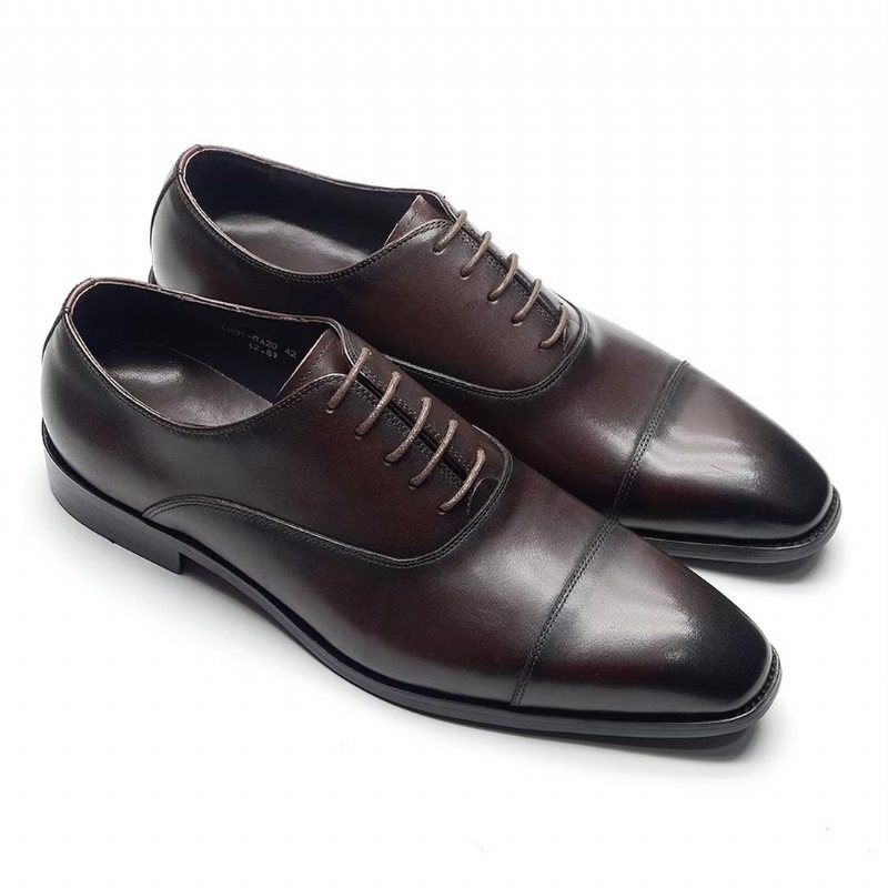 Ανδρικά Επίσημα Παπούτσια Smooth Elegance Slip-on Φόρεμα - Καφές