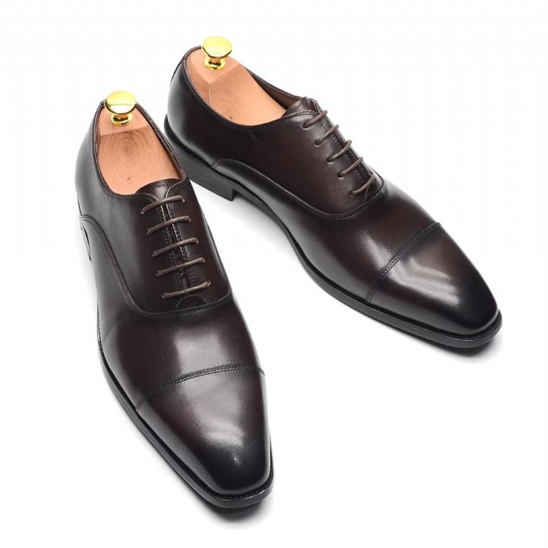 Ανδρικά Επίσημα Παπούτσια Smooth Elegance Slip-on Φόρεμα - Καφές