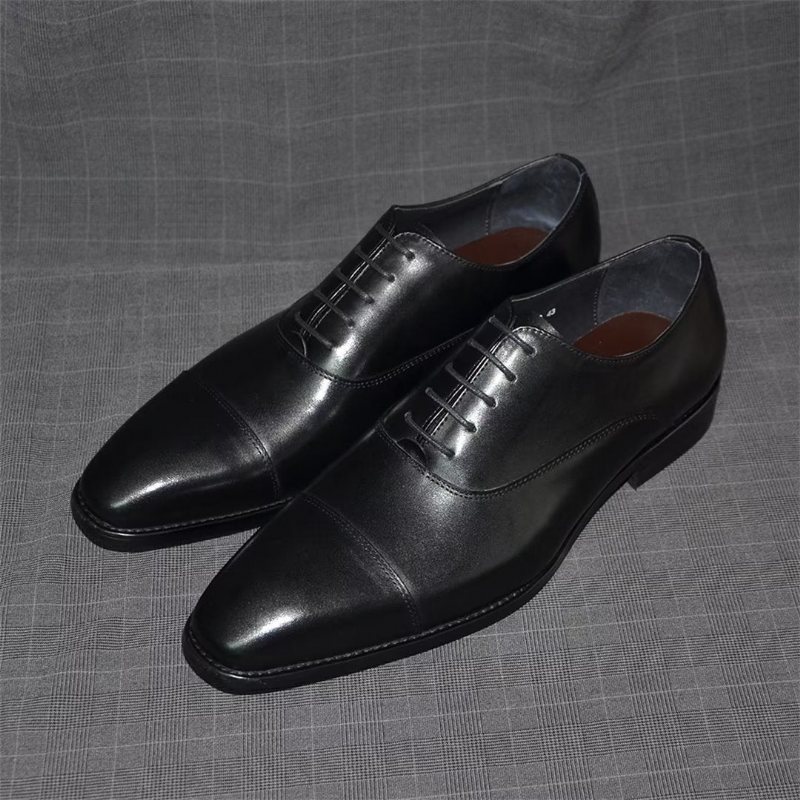 Ανδρικά Επίσημα Παπούτσια Smooth Elegance Slip-on Φόρεμα - Μαύρο