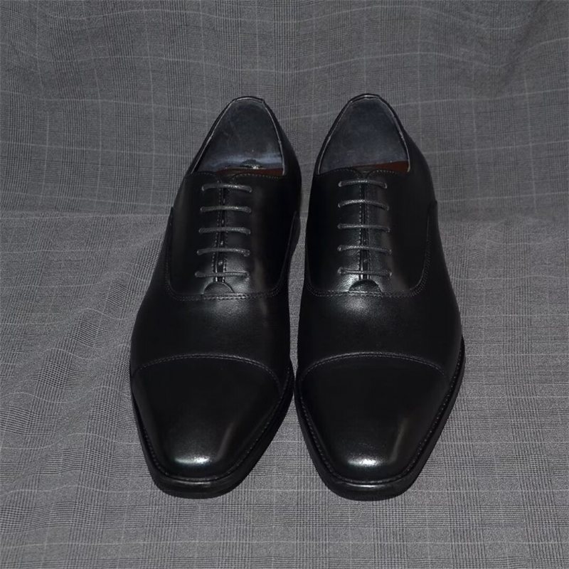 Ανδρικά Επίσημα Παπούτσια Smooth Elegance Slip-on Φόρεμα - Μαύρο