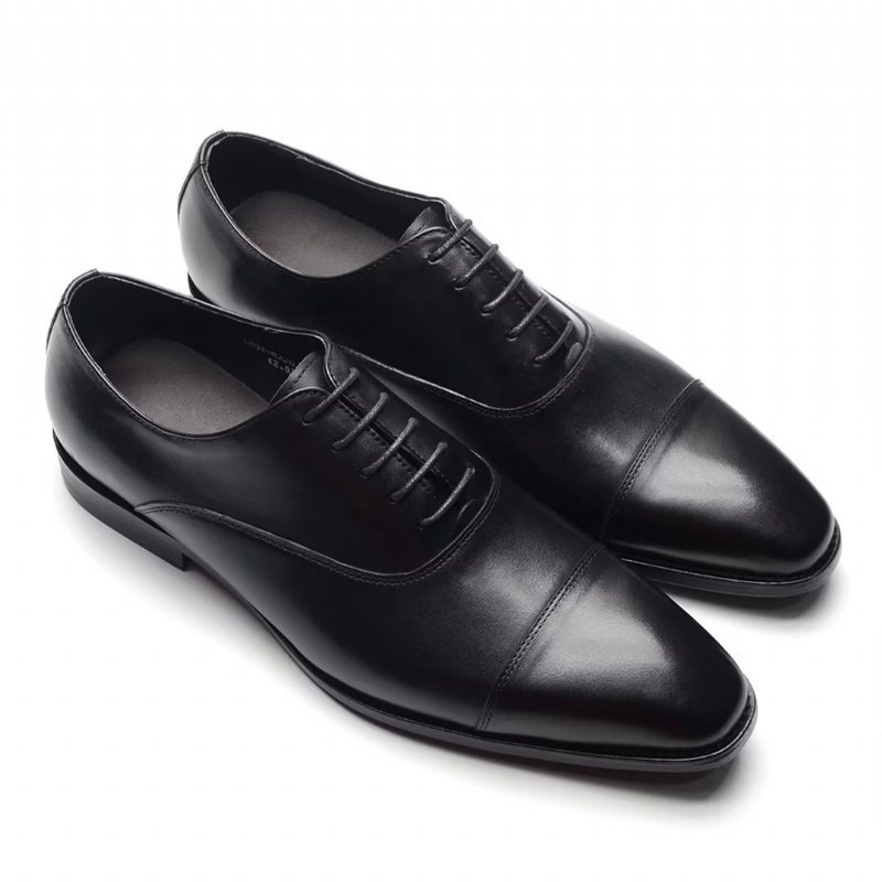 Ανδρικά Επίσημα Παπούτσια Smooth Elegance Slip-on Φόρεμα - Μαύρο