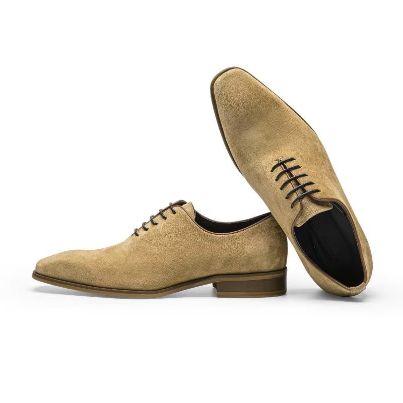 Ανδρικά Επίσημα Παπούτσια Suede Elegance Oxford Φόρεμα - Μπεζ