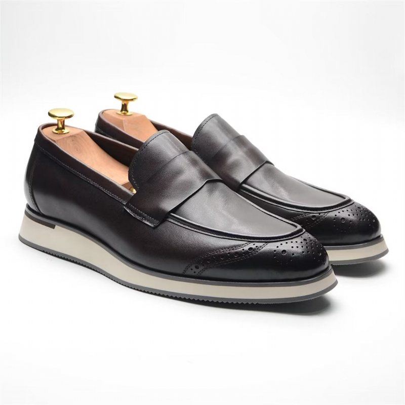 Ανδρικά Επίσημα Παπούτσια Urban Comfort Slip-on Φόρεμα - Μαύρος