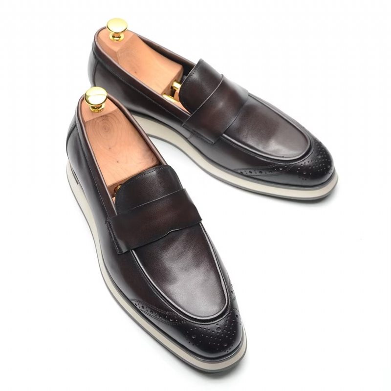 Ανδρικά Επίσημα Παπούτσια Urban Comfort Slip-on Φόρεμα - Μαύρος