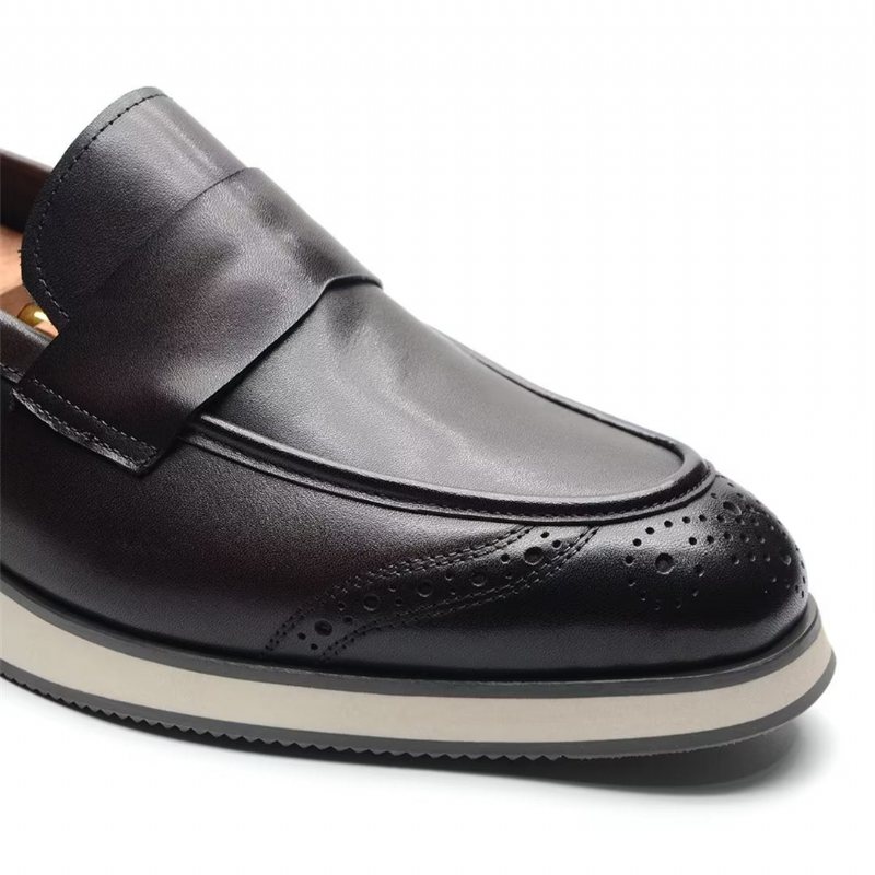 Ανδρικά Επίσημα Παπούτσια Urban Comfort Slip-on Φόρεμα - Μαύρος