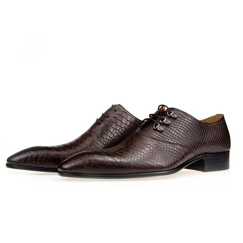 Ανδρικά Επίσημα Παπούτσια Wedding Brogues - Κόκκινο