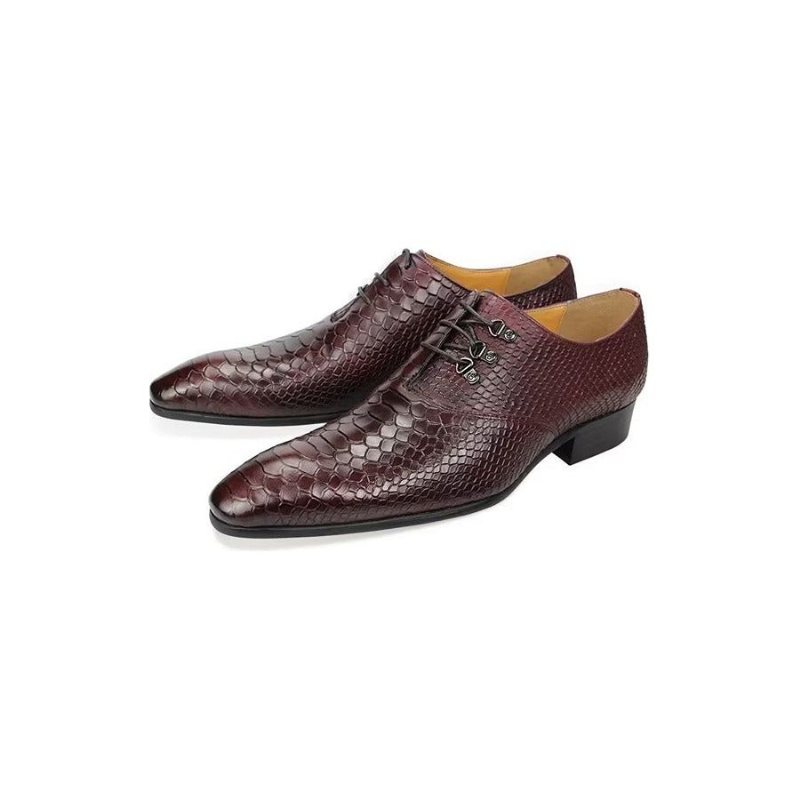 Ανδρικά Επίσημα Παπούτσια Wedding Brogues - Κόκκινο