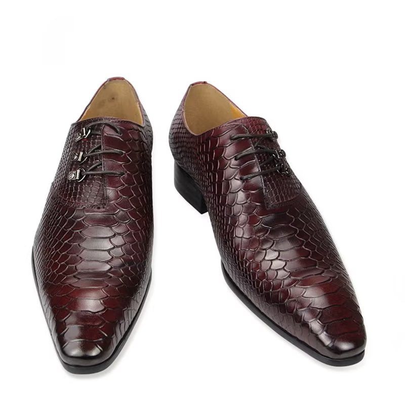 Ανδρικά Επίσημα Παπούτσια Wedding Brogues - Κόκκινο