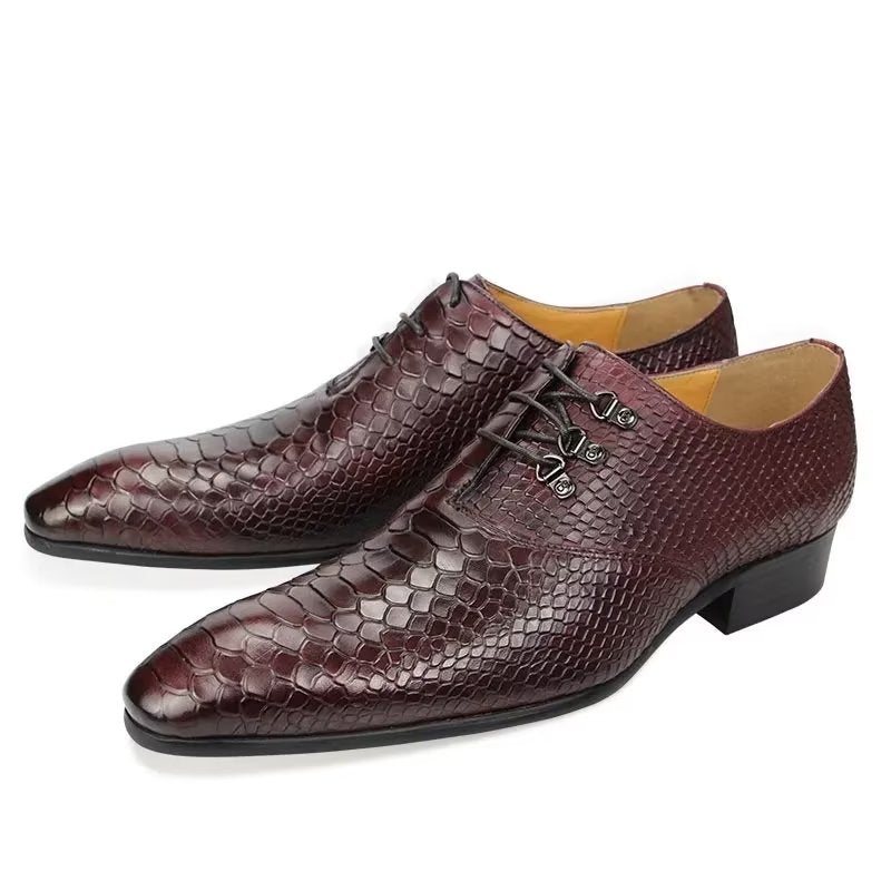 Ανδρικά Επίσημα Παπούτσια Wedding Brogues - Κόκκινο