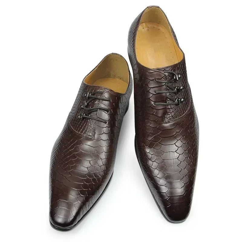 Ανδρικά Επίσημα Παπούτσια Wedding Brogues - Κόκκινο