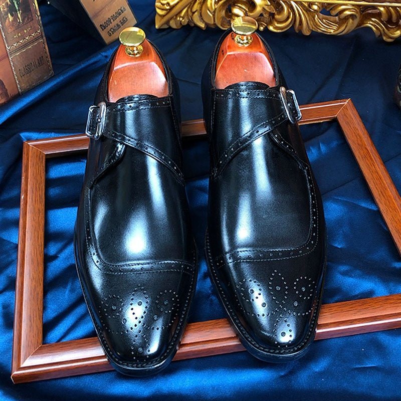 Ανδρικά Επίσημα Παπούτσια Wingtip Oxford Φόρεμα Exquisite Elegance - Μαύρο