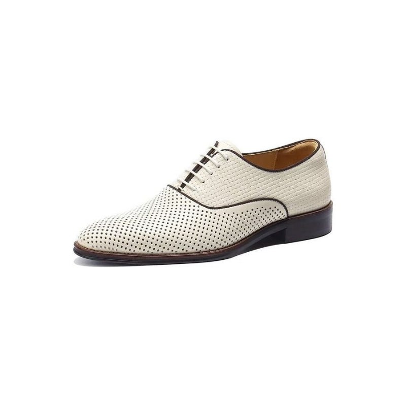 Ανδρικά Επίσημα Παπούτσια Ανάγλυφα Elegance Exotic Round Toe Oxford Φόρεμα