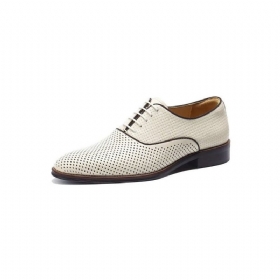 Ανδρικά Επίσημα Παπούτσια Ανάγλυφα Elegance Exotic Round Toe Oxford Φόρεμα