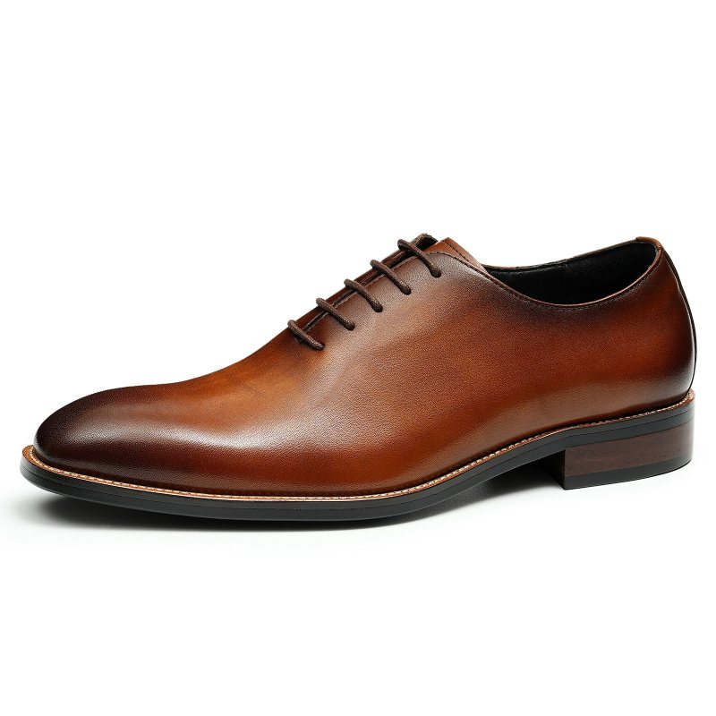 Ανδρικά Επίσημα Παπούτσια Γαμήλια Brogue Exotic Καφέ Πόρπη - Καφέ