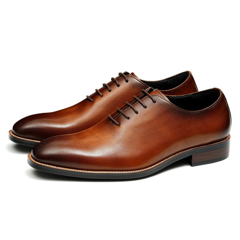 Ανδρικά Επίσημα Παπούτσια Γαμήλια Brogue Exotic Καφέ Πόρπη - Καφέ