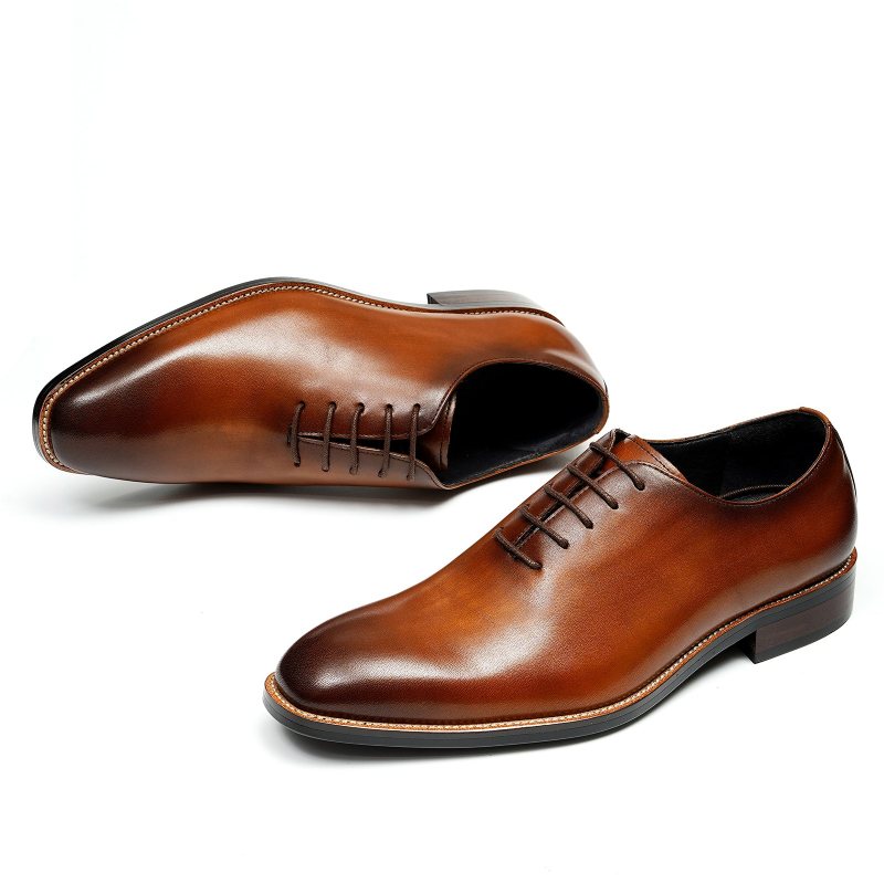 Ανδρικά Επίσημα Παπούτσια Γαμήλια Brogue Exotic Καφέ Πόρπη - Καφέ