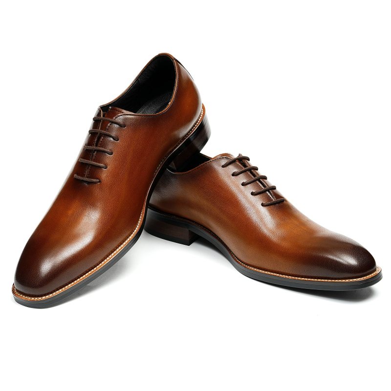 Ανδρικά Επίσημα Παπούτσια Γαμήλια Brogue Exotic Καφέ Πόρπη - Καφέ