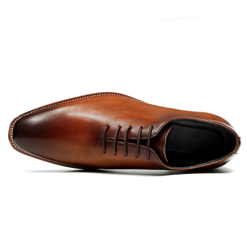 Ανδρικά Επίσημα Παπούτσια Γαμήλια Brogue Exotic Καφέ Πόρπη - Καφέ