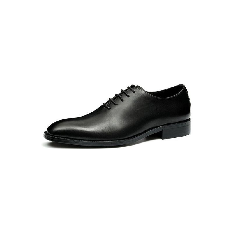 Ανδρικά Επίσημα Παπούτσια Γαμήλια Brogue Exotic Καφέ Πόρπη - Μαύρο