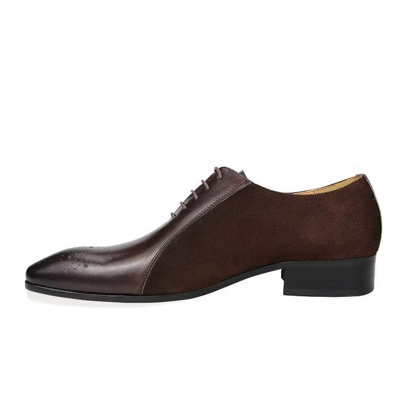 Ανδρικά Επίσημα Παπούτσια Γνήσιο Δέρμα Modish Wedding Brogue - Καφές