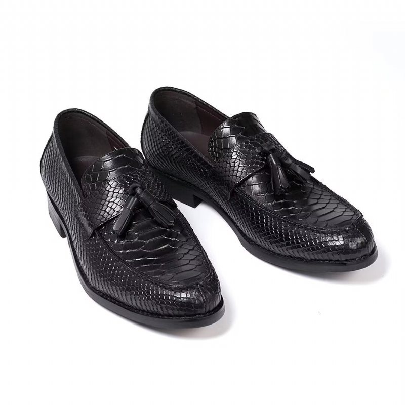 Ανδρικά Επίσημα Παπούτσια Γυαλισμένα Executive Slip-on Φόρεμα - Μαύρο