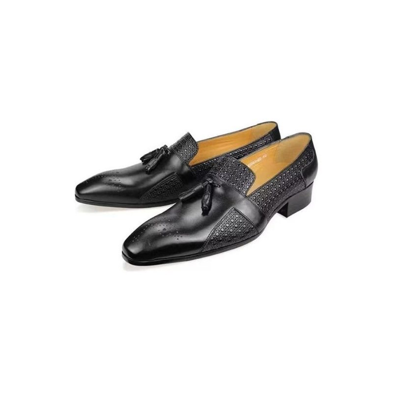 Ανδρικά Επίσημα Παπούτσια Δερμάτινα Brogue Oxford Wedding Loafers