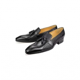 Ανδρικά Επίσημα Παπούτσια Δερμάτινα Brogue Oxford Wedding Loafers